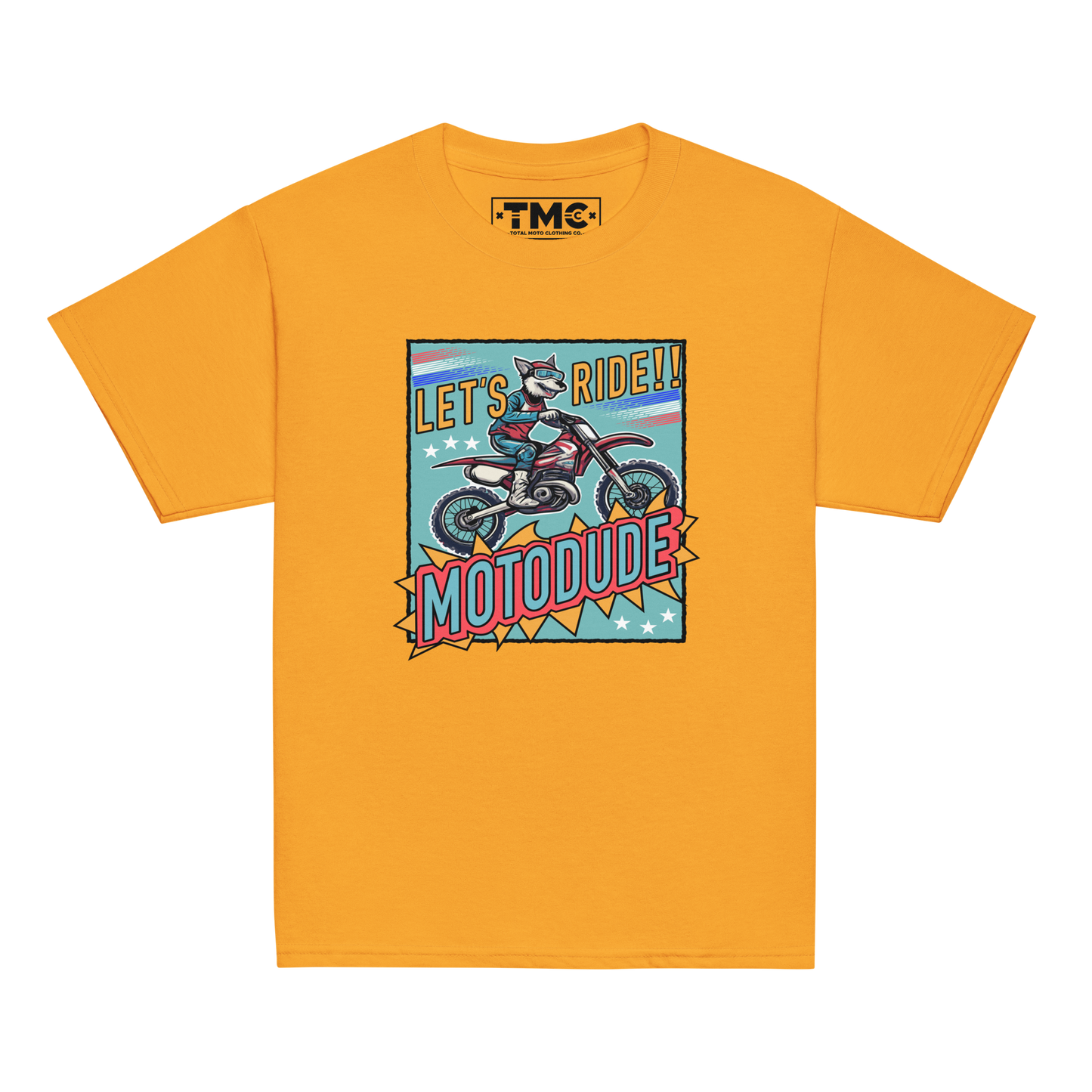 Motodude - White & Colored Youth classic tee
