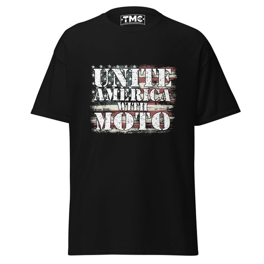 Unite America With MOTO V1- Unisex classic (BLK tee)