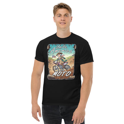 Unite America with MOTO V4 - Unisex classic tee