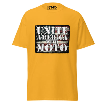 Unite America with MOTO V1 - Unisex classic (White and Colored tee)