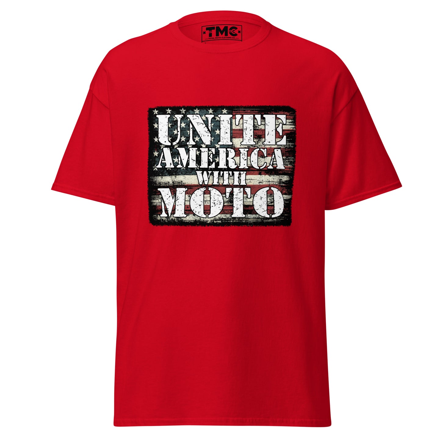 Unite America with MOTO V1 - Unisex classic (White and Colored tee)