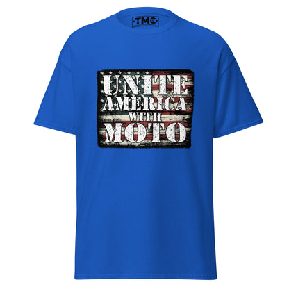 Unite America with MOTO V1 - Unisex classic (White and Colored tee)