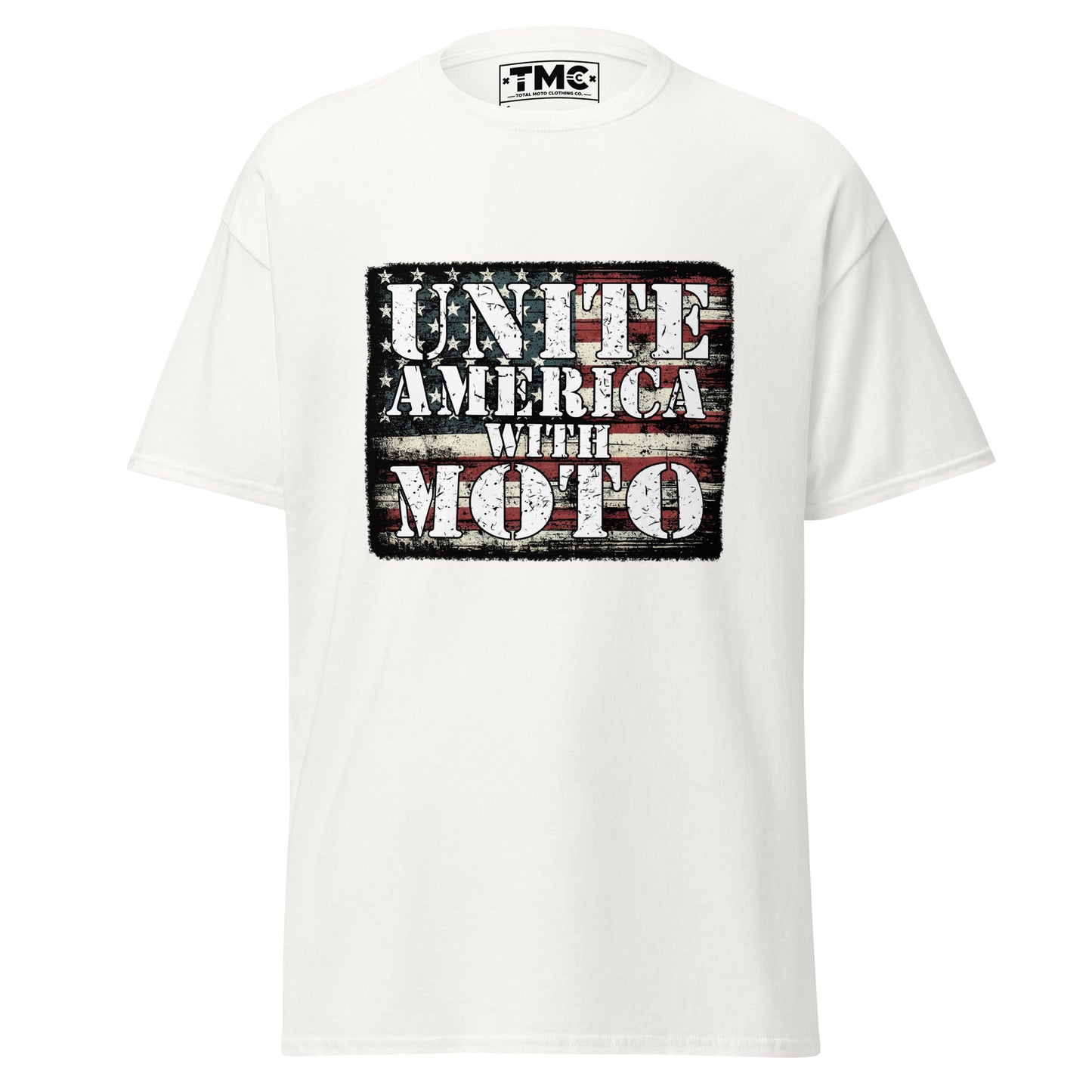 Unite America with MOTO V1 - Unisex classic (White and Colored tee)