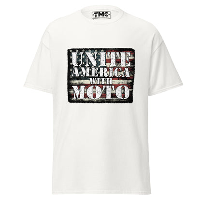 Unite America with MOTO V1 - Unisex classic (White and Colored tee)