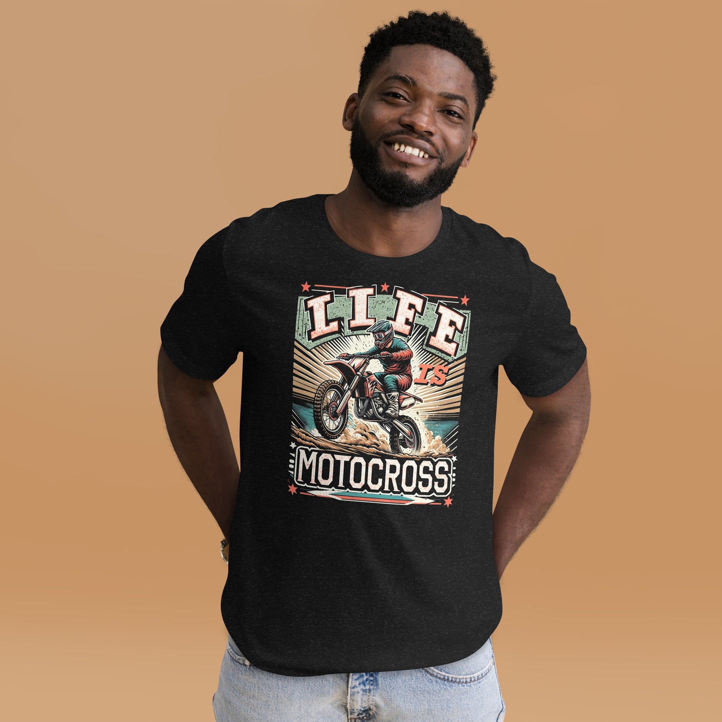 Life is Motocross (BLK Tee) Unisex t-shirt