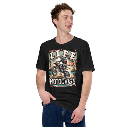 Life is Motocross (BLK Tee) Unisex t-shirt