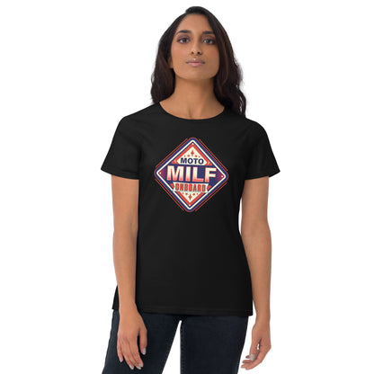 Moto Milf Onboard - Women's short sleeve t-shirt