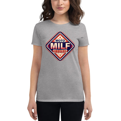 Moto Milf Onboard - Women's short sleeve t-shirt