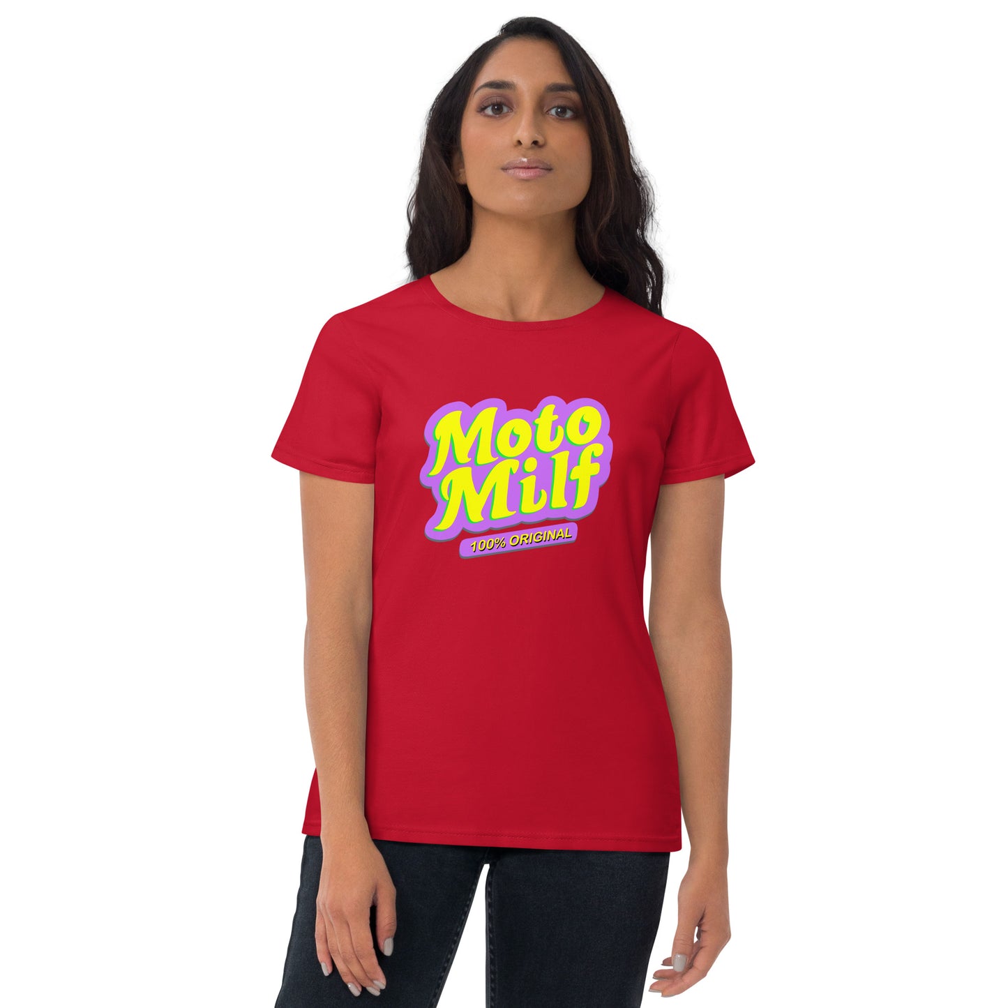 Moto Milf 100% Original - Women's short sleeve t-shirt