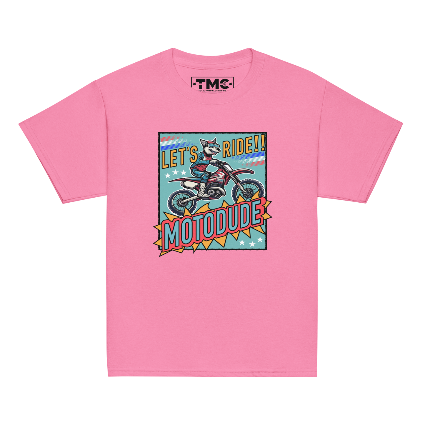 Motodude - White & Colored Youth classic tee