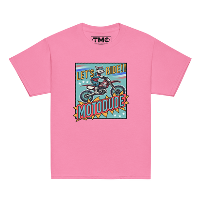 Motodude - White & Colored Youth classic tee
