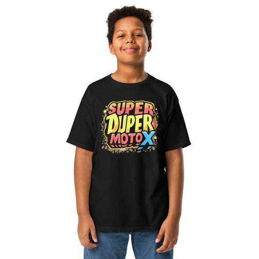 Super Duper MotoX - Youth classic tee BLK