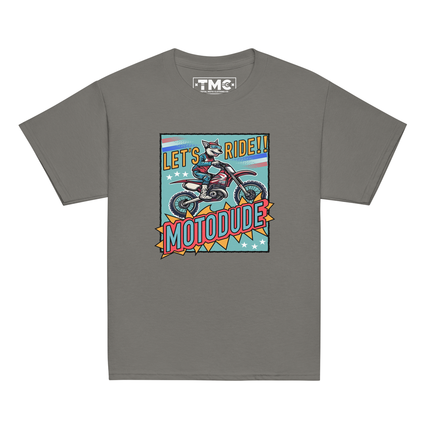 Motodude - White & Colored Youth classic tee