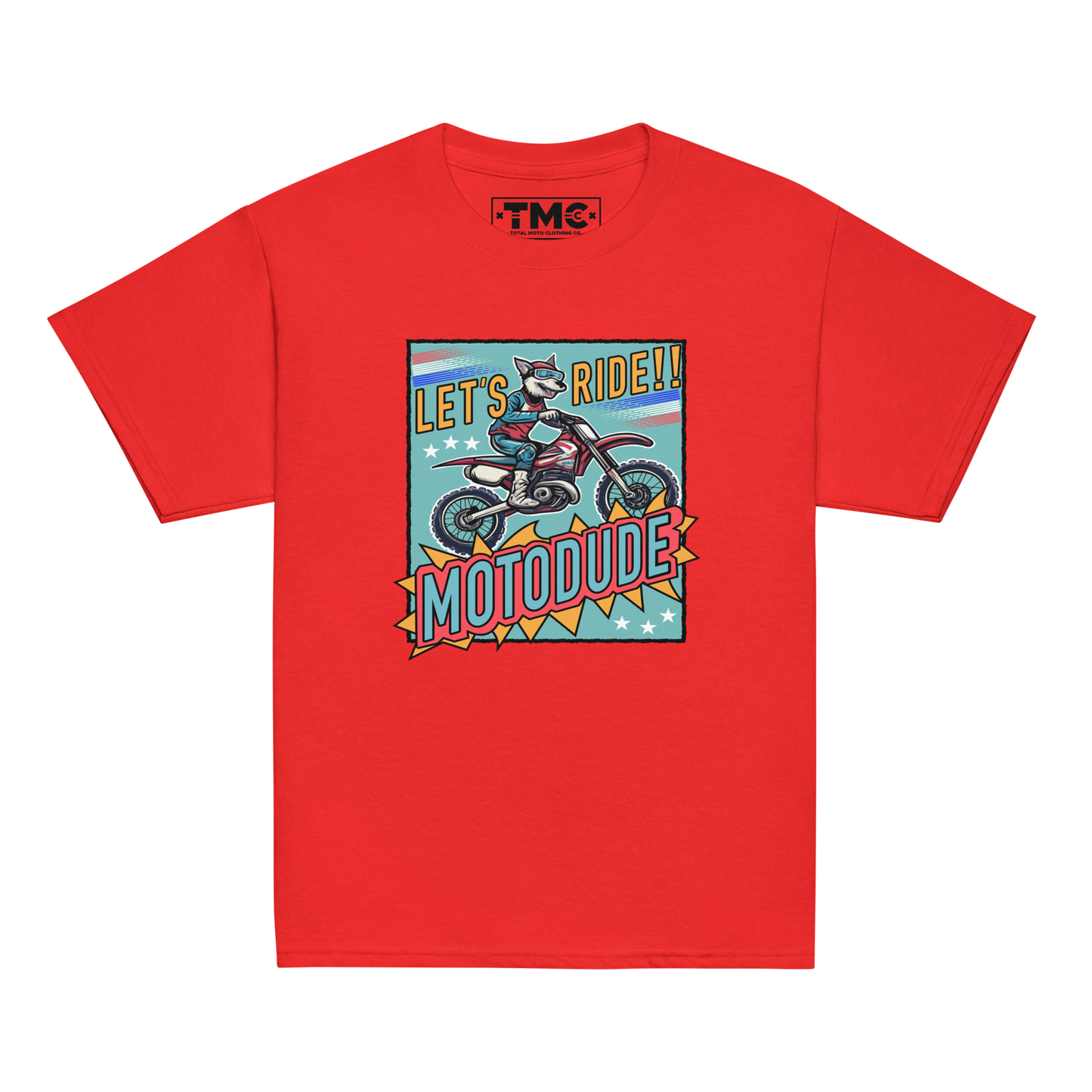 Motodude - White & Colored Youth classic tee