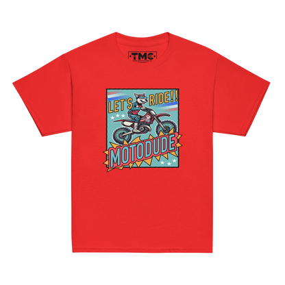 Motodude - White & Colored Youth classic tee