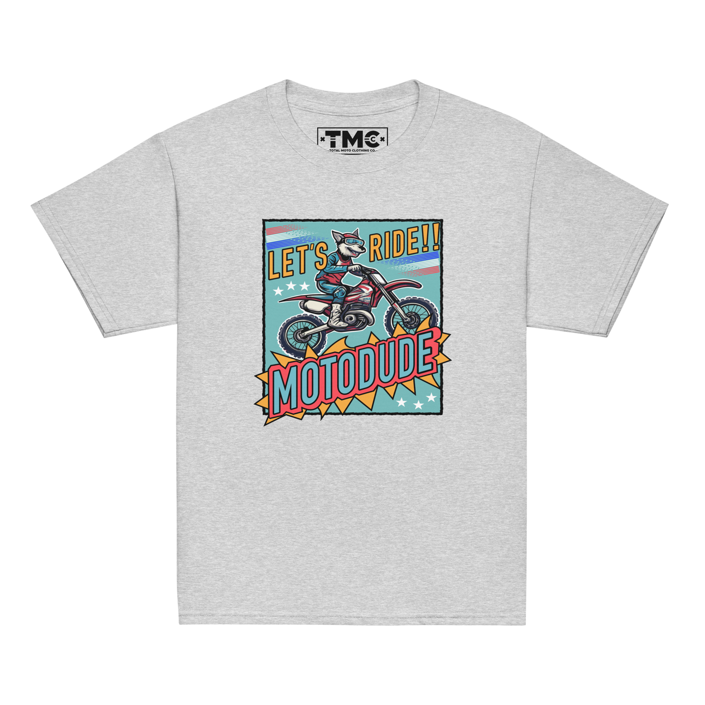 Motodude - White & Colored Youth classic tee