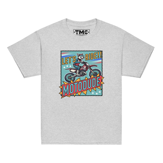 Motodude - White & Colored Youth classic tee